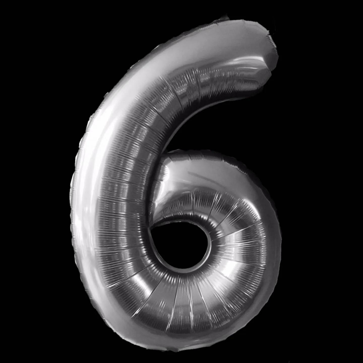 Zilveren cijfer ballonnen verjaardag.