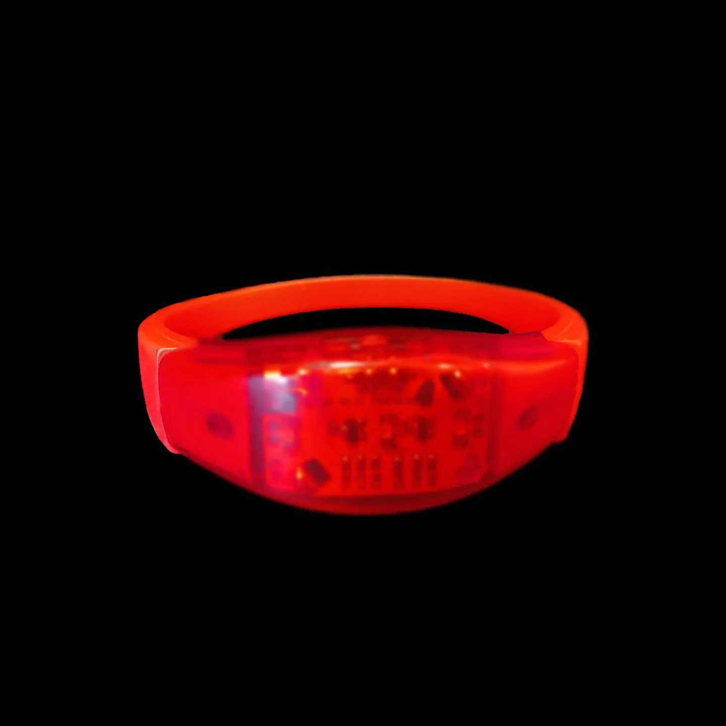Sound activated LED armband Rood.