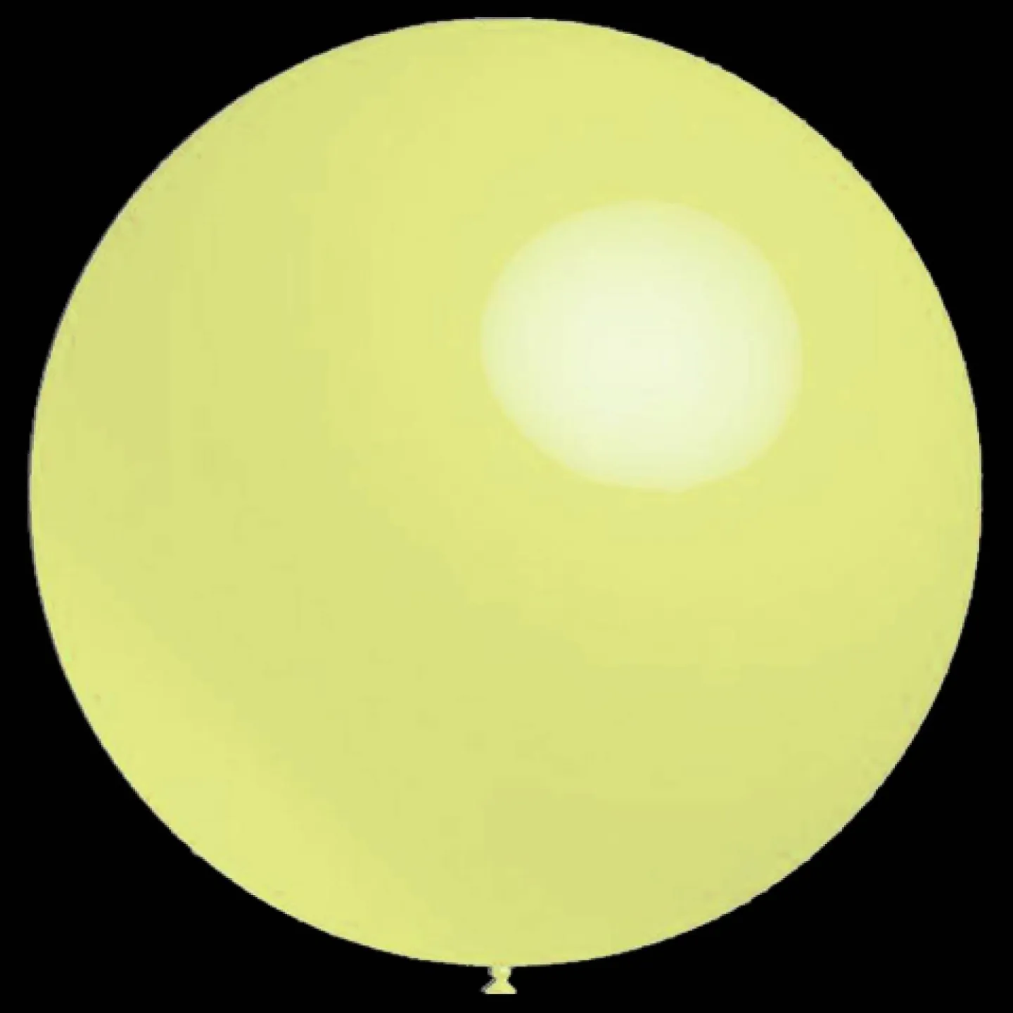 Gele ballonnen pastel 91cm.