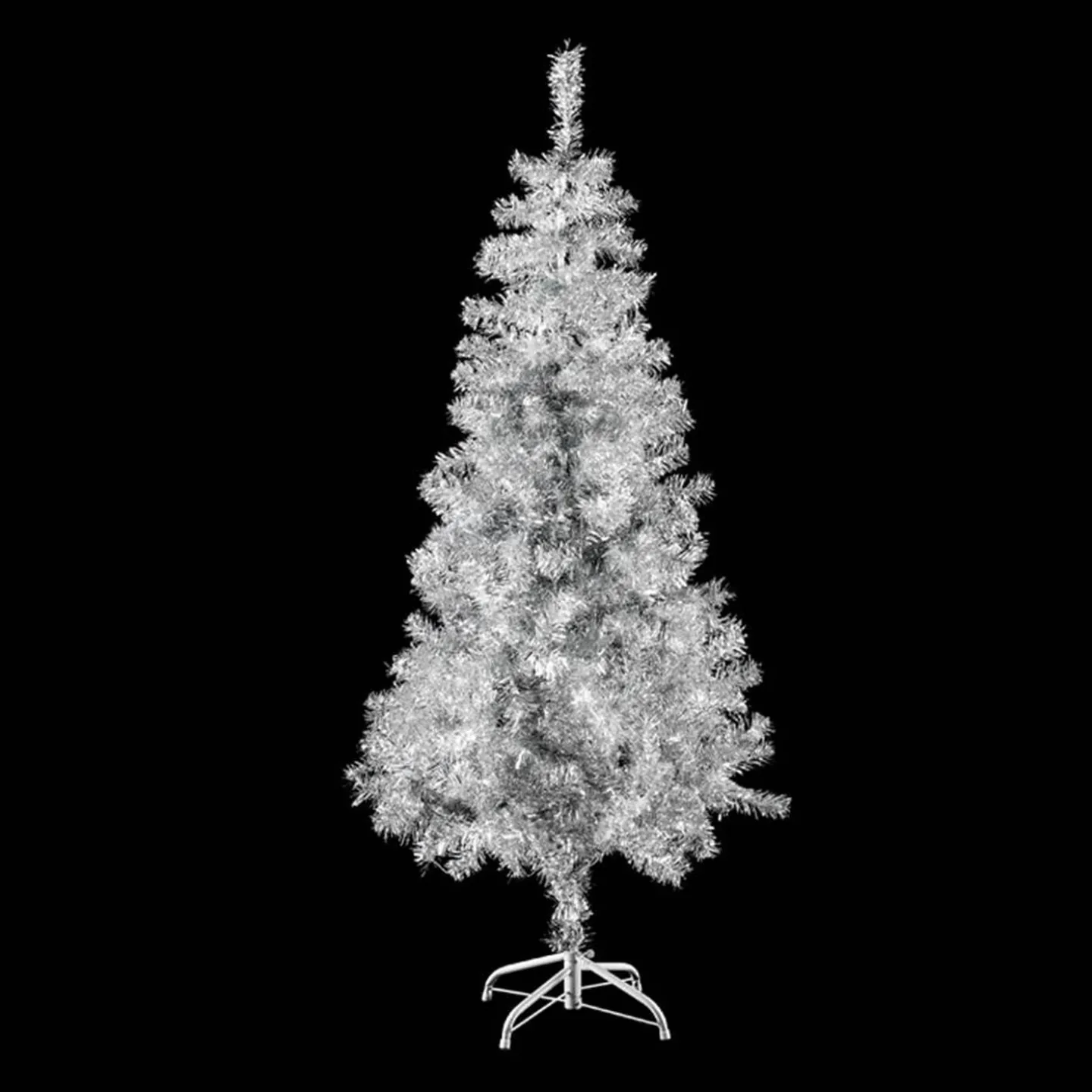 Goedkope zilveren kerstboom 150cm.