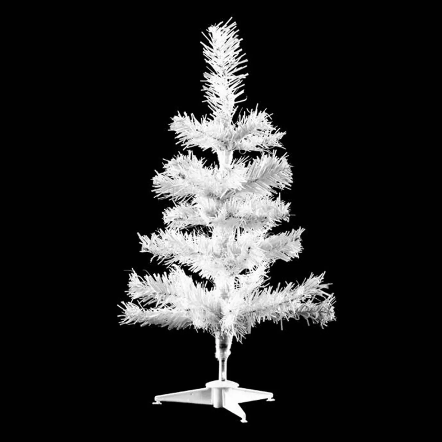 Kleine witte kerstboom 45cm kopen.
