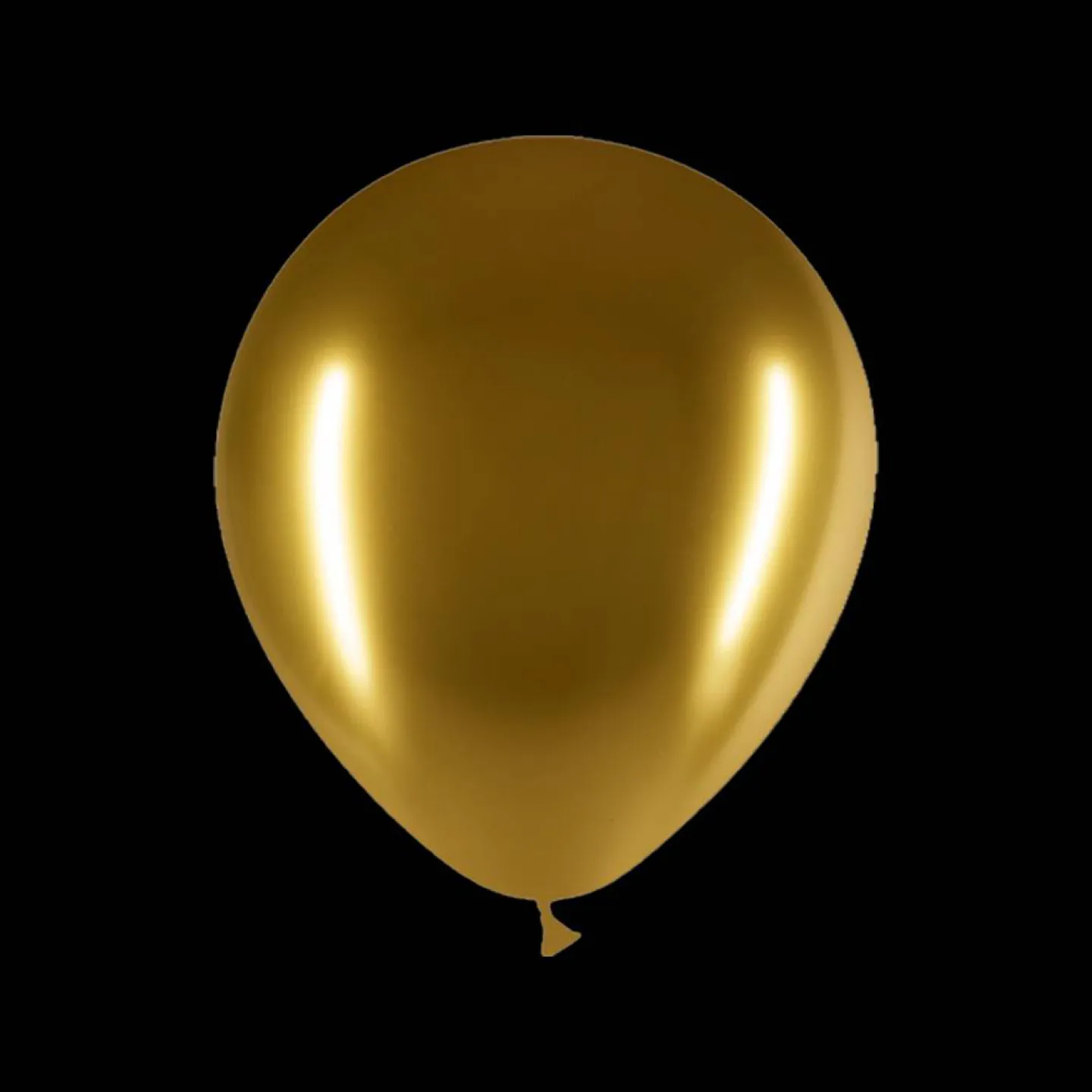 Deco ballonnen - 30cm - Chrome goud.
