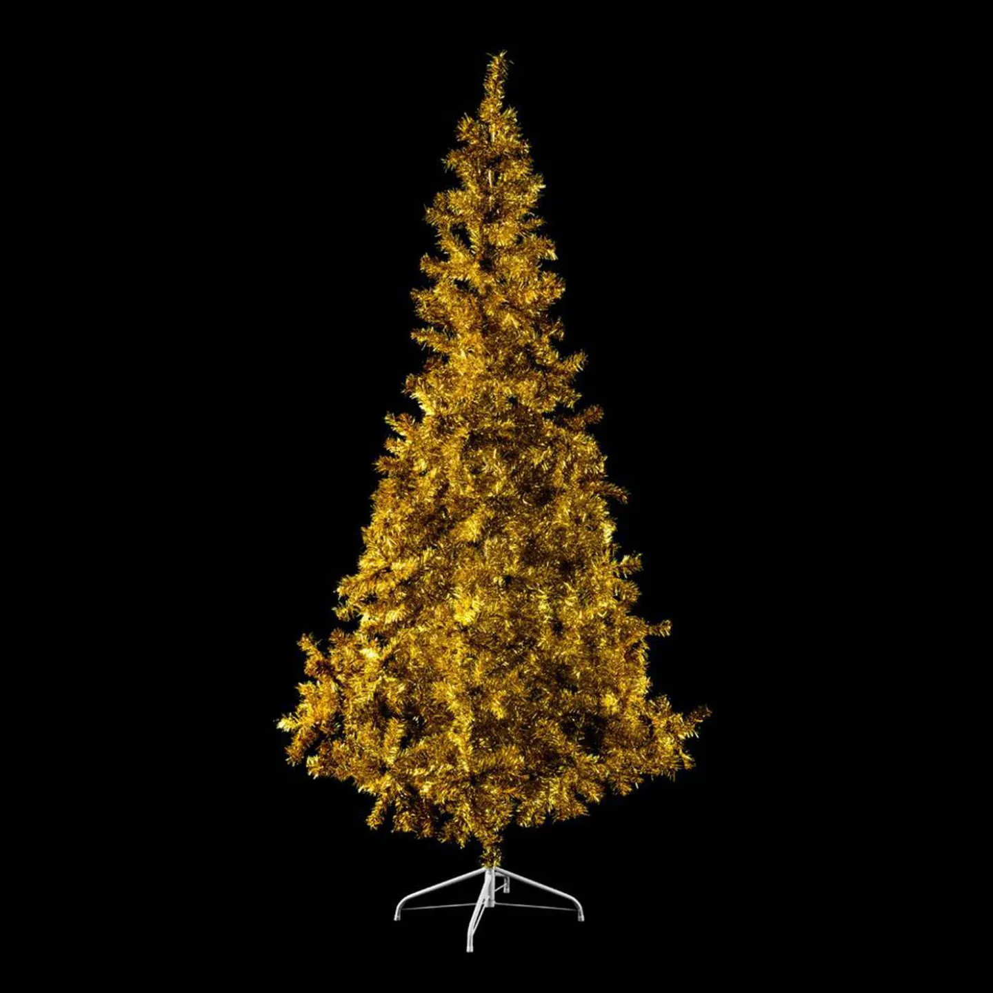 Grote gouden kerstboom 210cm kopen.