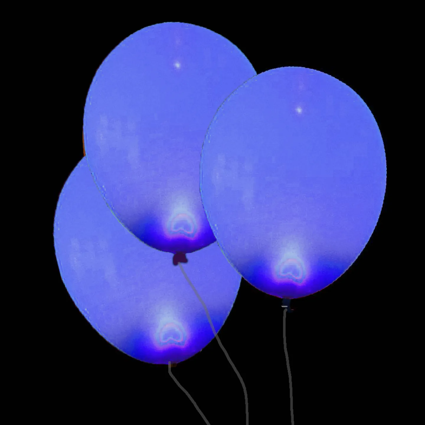 LED lampjes ballon aan stiek blauw goedkoop.
