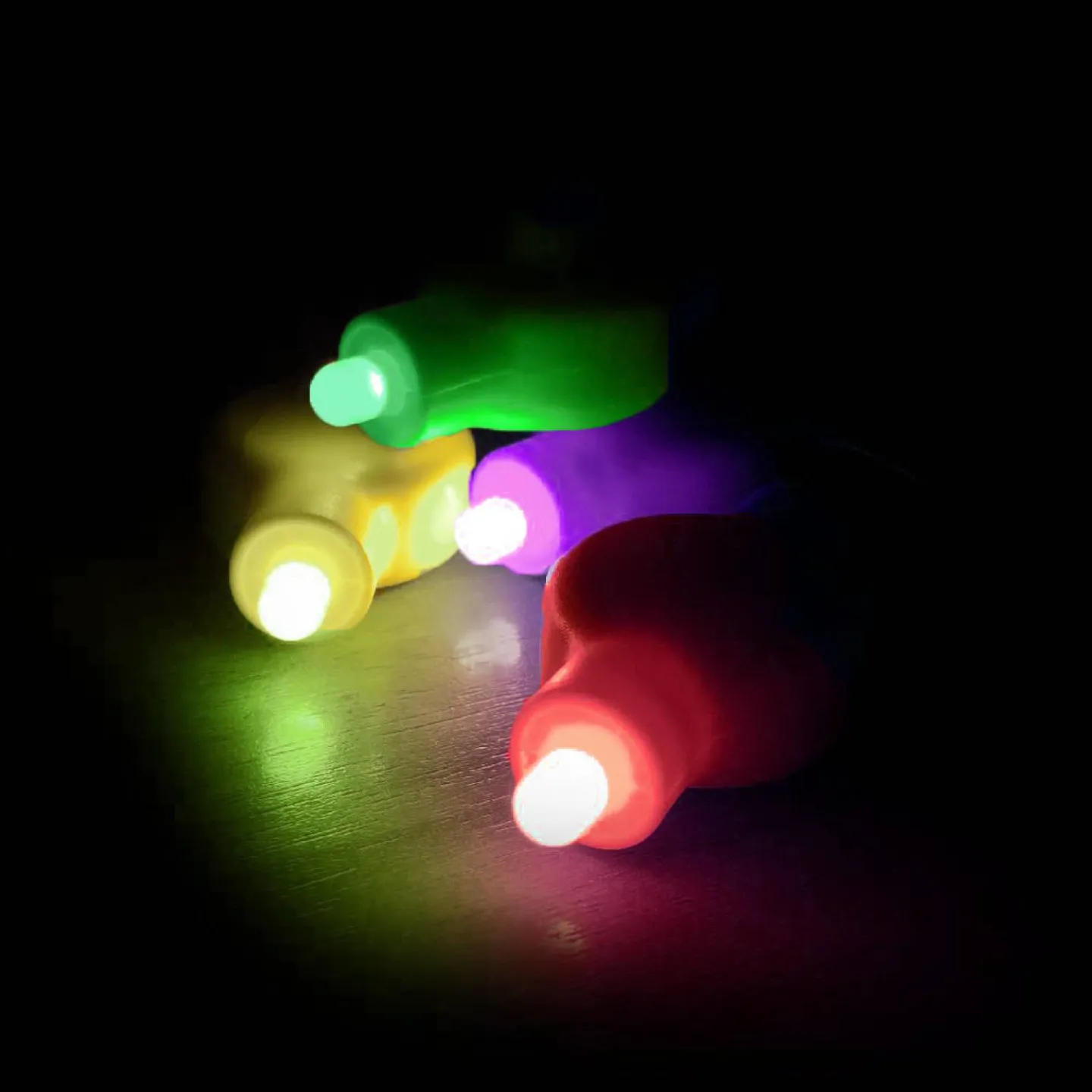 LED lampjes ballon aan stiek multicolor.