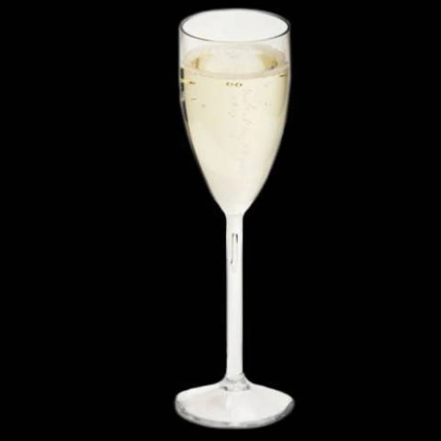 kunststof champagneglazen 15cl transparant.