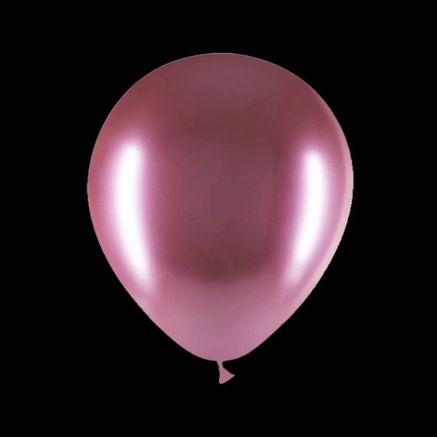 deco ballonnen 30cm chrome roze.