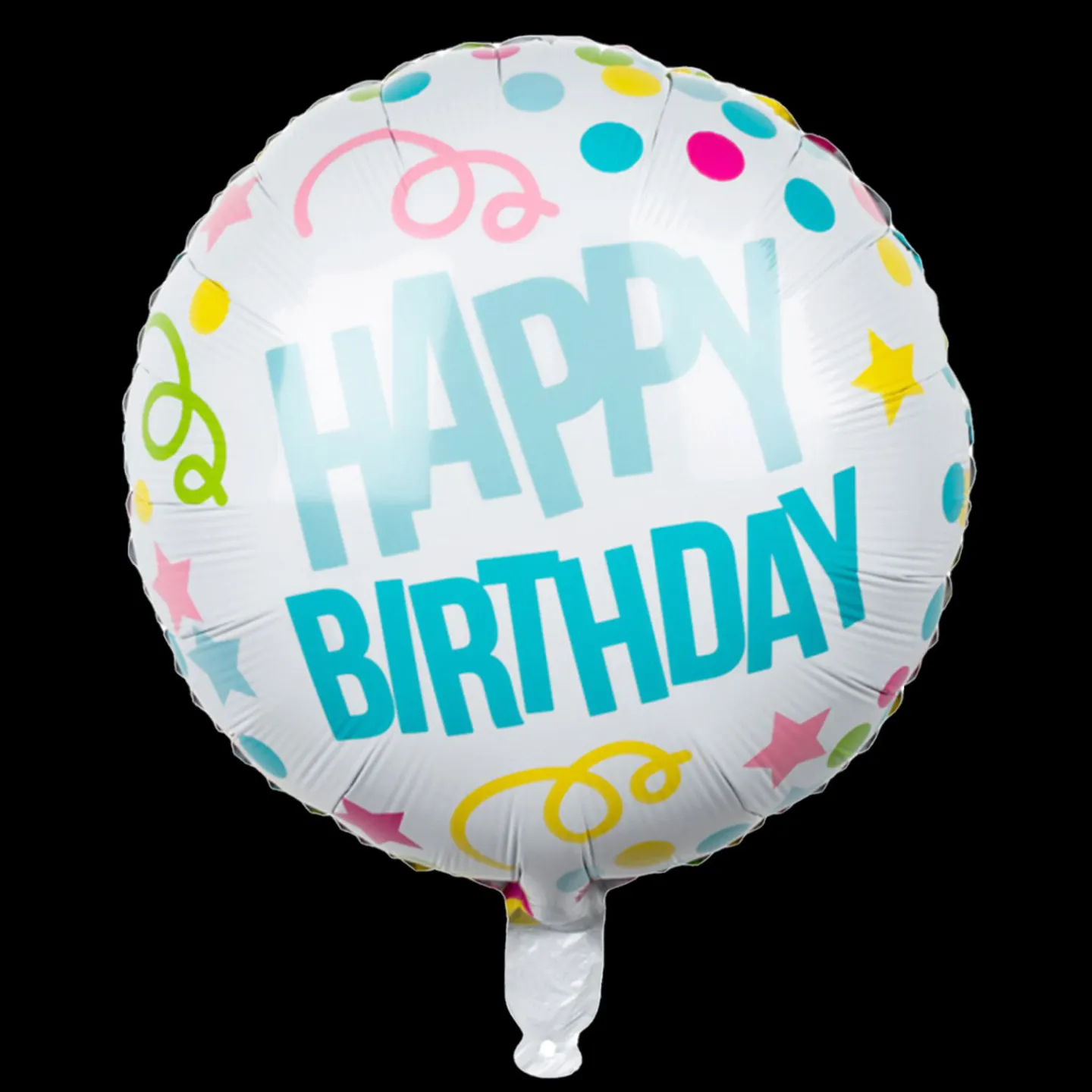folieballon kleurrijk happy birthday.