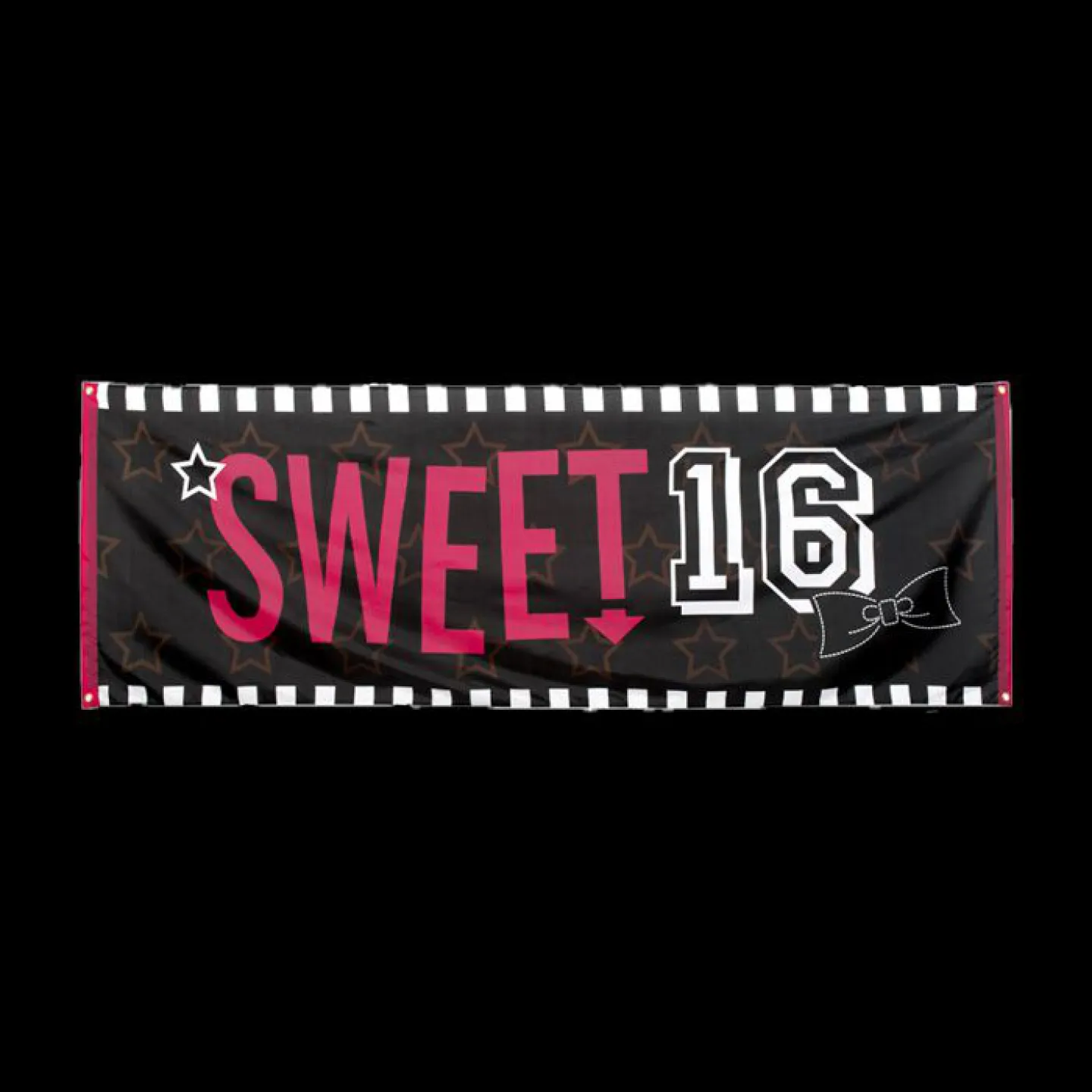 polyester banner sweet 16.
