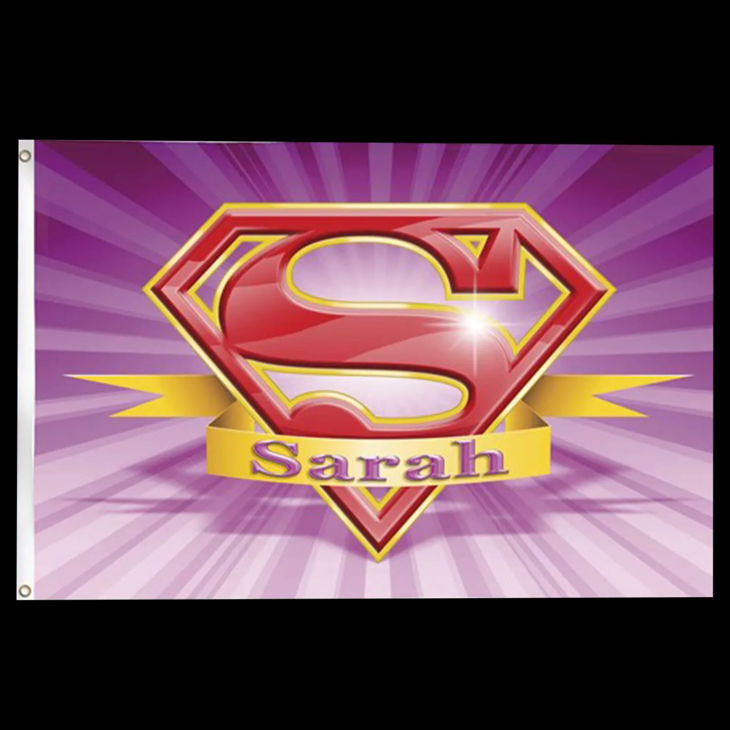 Gevelvlag superheld Sarah.