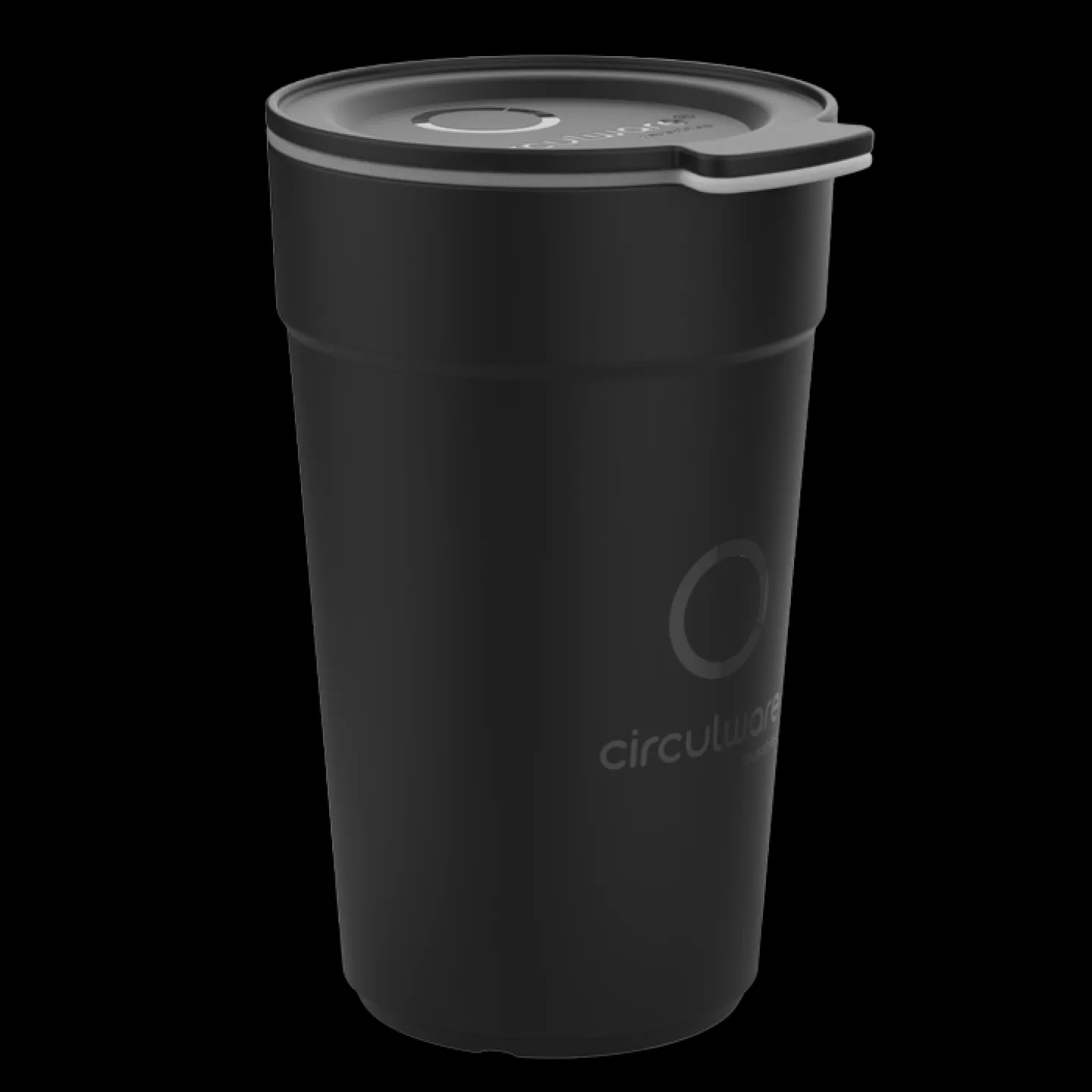 koffiebeker recyclebare 40cl circulware zwart.