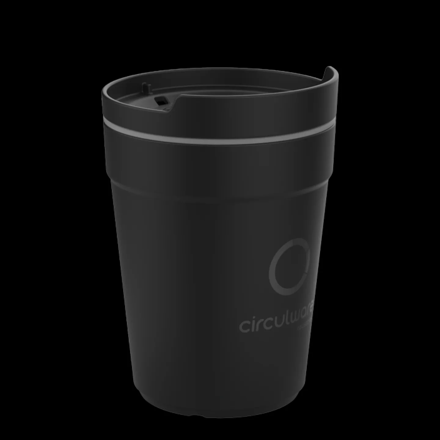 goedkope koffiebeker recyclebaar 30cl zwart.