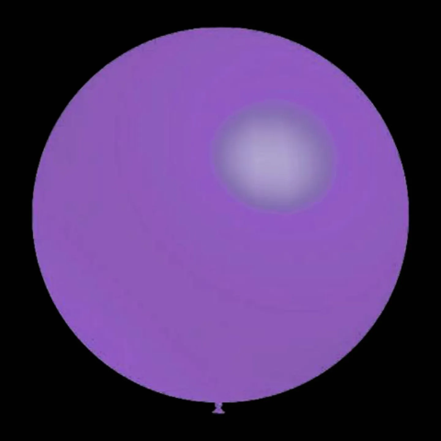 Lavendel ballonnen metallic rond 28cm.