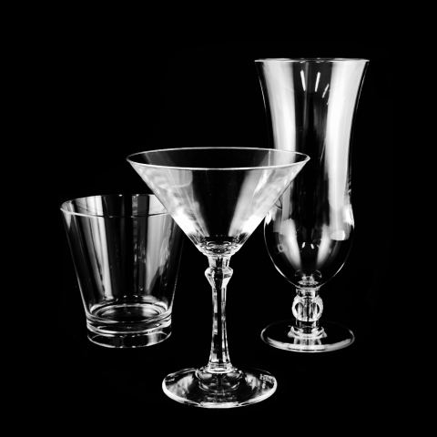 Plastic en kunststof cocktailglazen