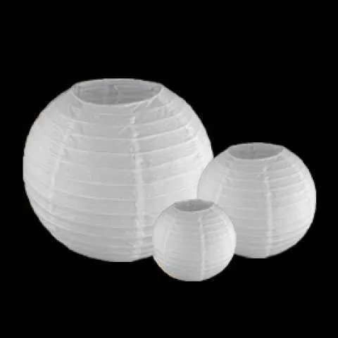Witte lampionnen