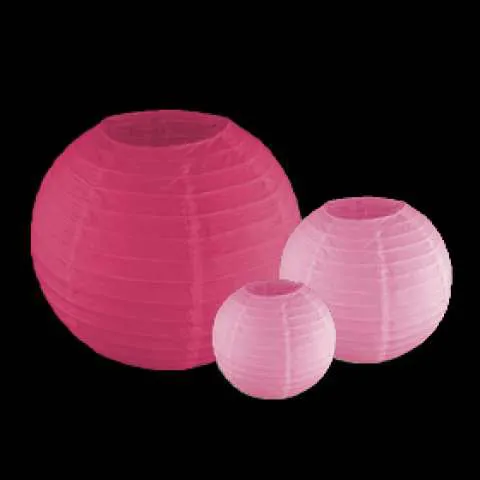 Roze lampionnen