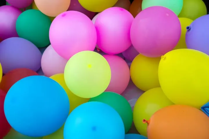 Biologisch afbreekbare ballonnen.