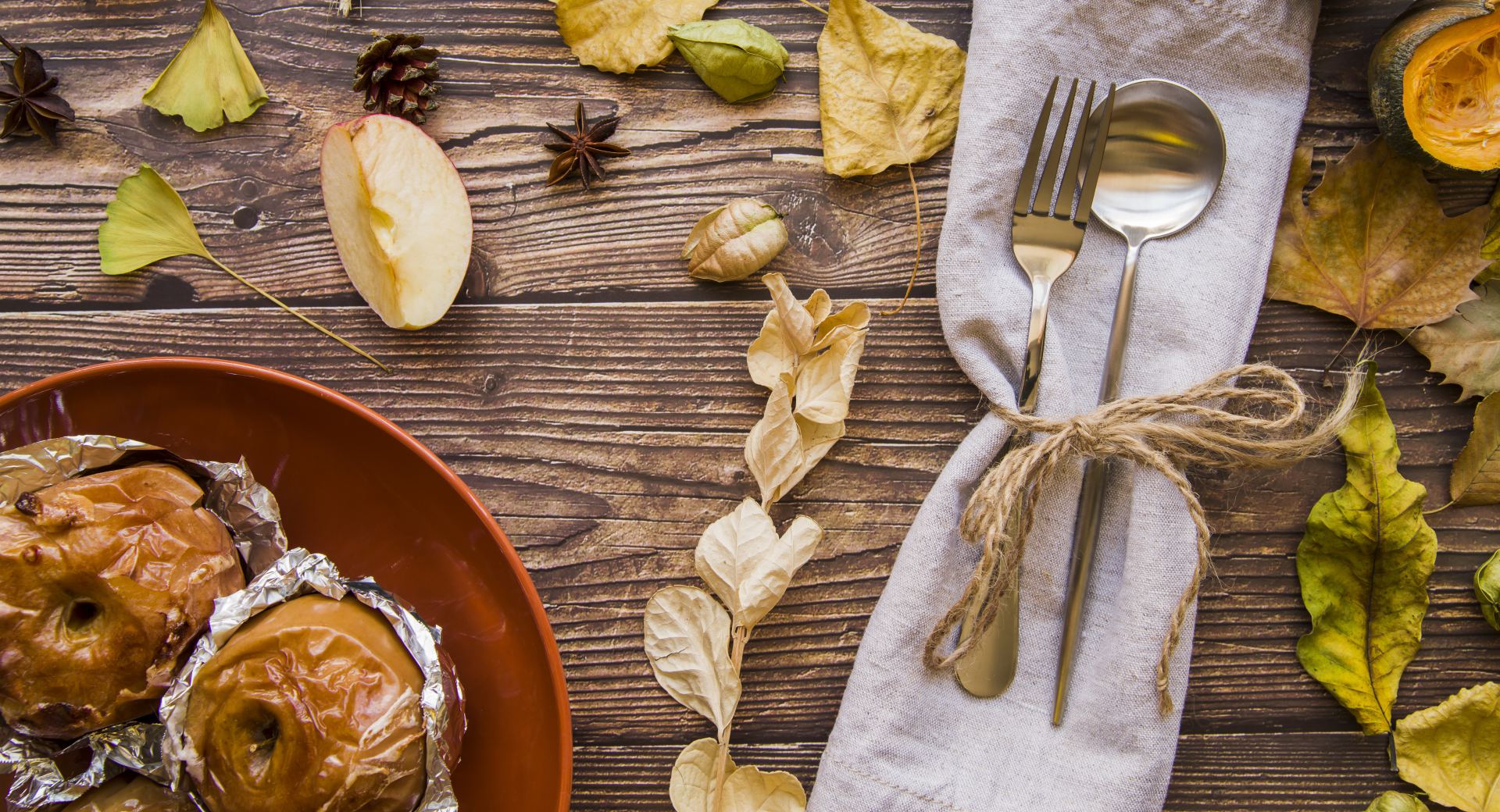 Tafelopgedekt in herfst thema