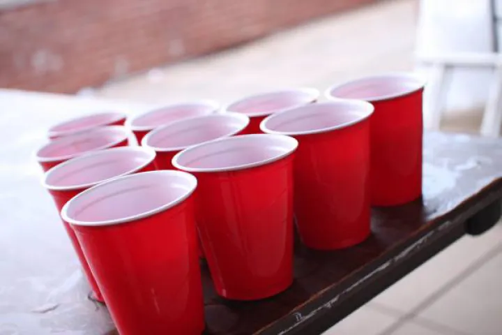 Amerikaanse red cups.