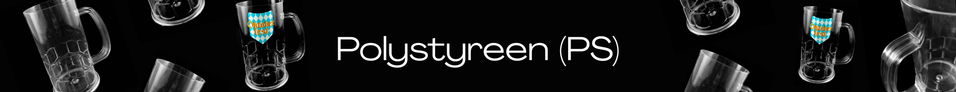 Polystyreen met bierpullen van PS