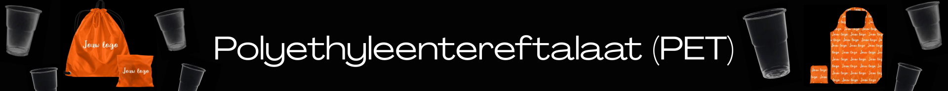 Polyethyleentereftalaat met tas bedrukken en PET bekers