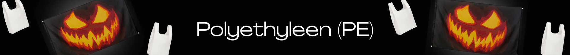 Polyethyleen met halloween decor en plastic tasjes van PE