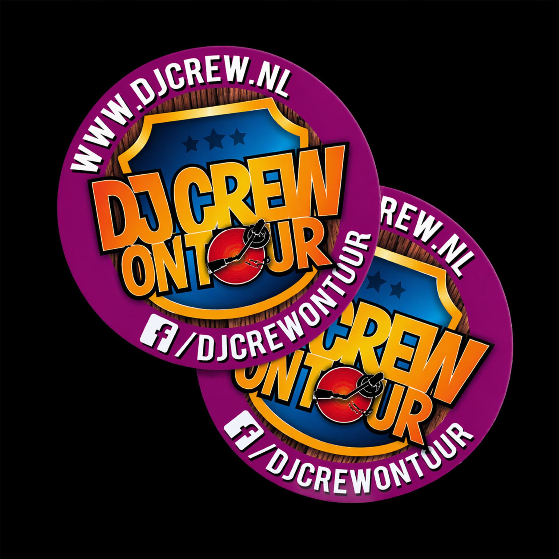 Ronde stickers met eigen logo 7cm