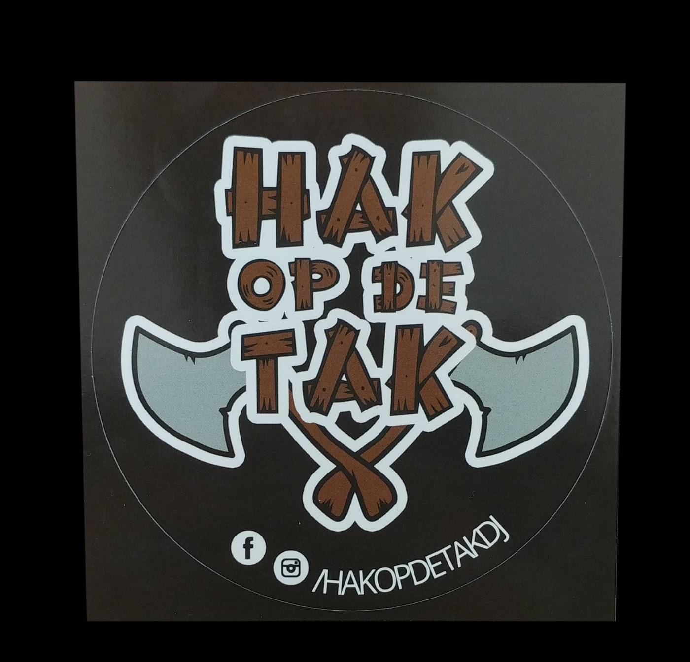 sticker eigen opdruk 9 cm