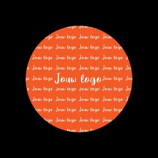 Ronde stickers met eigen logo 12 cm