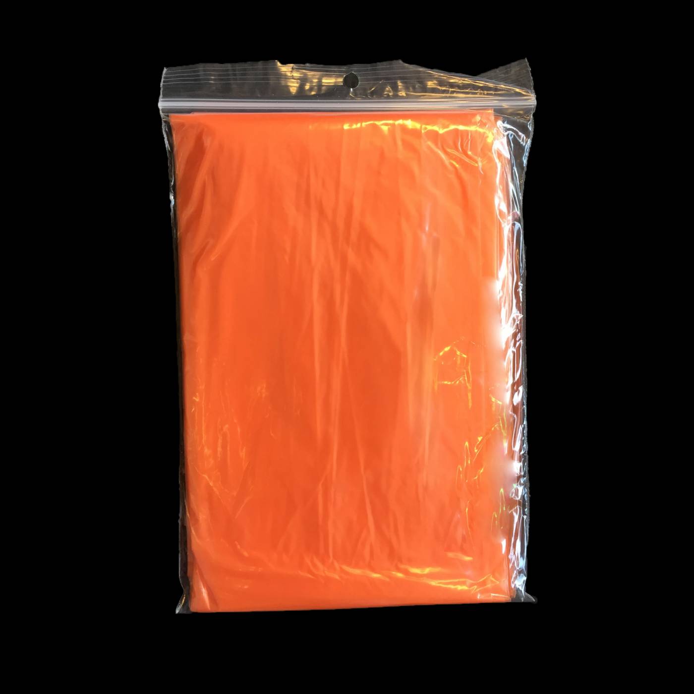 oranje wegwerp regenponcho