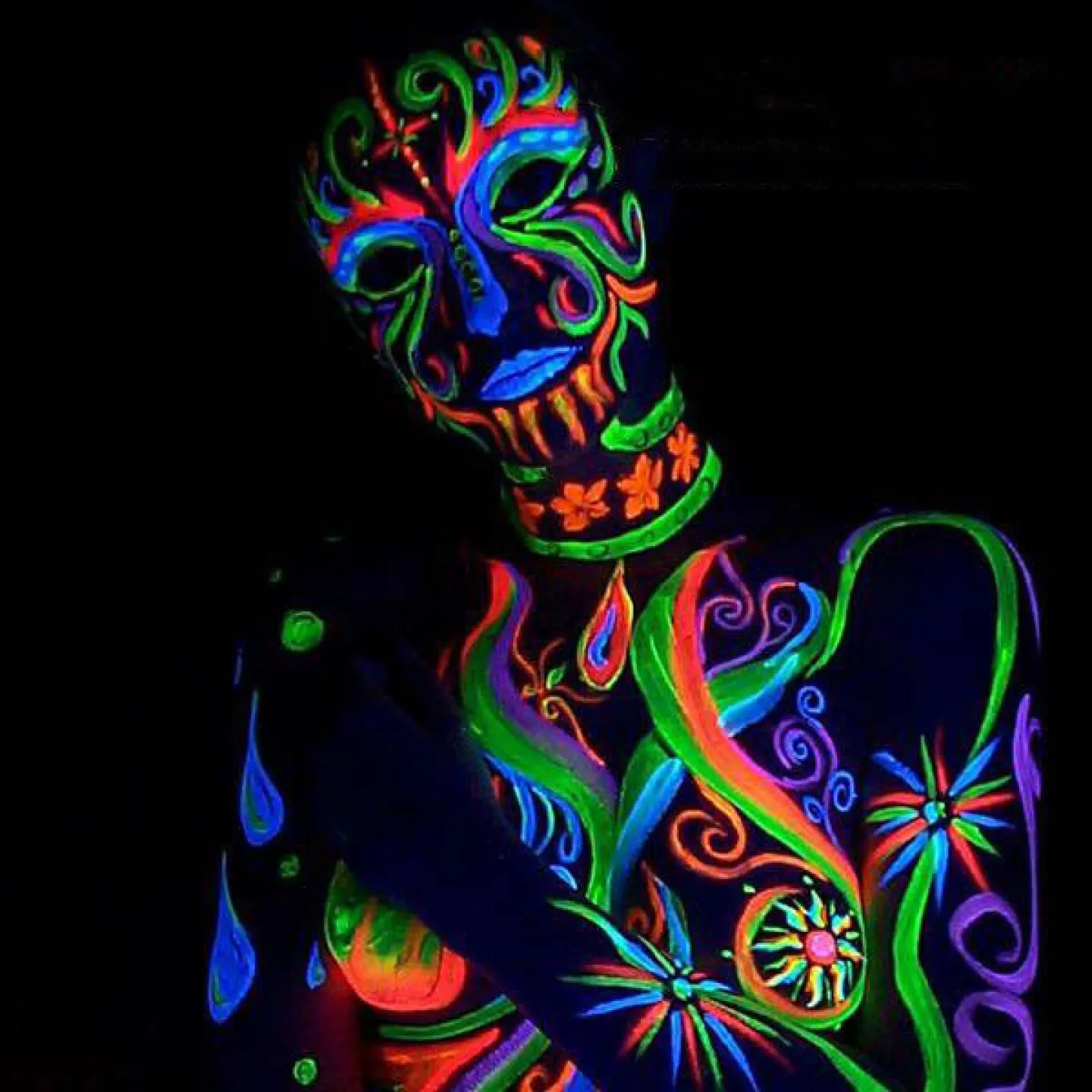 Glow in the dark gezicht & body verf.