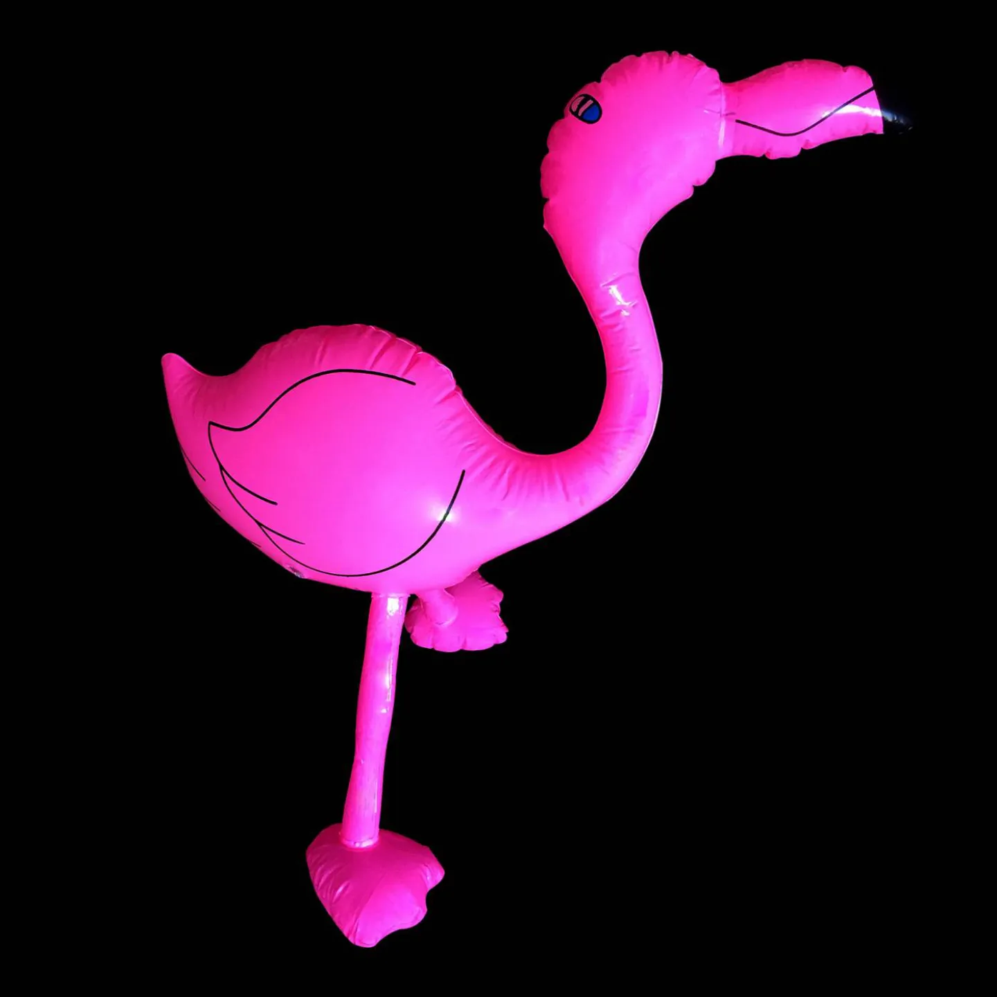 opblaas flamingo.