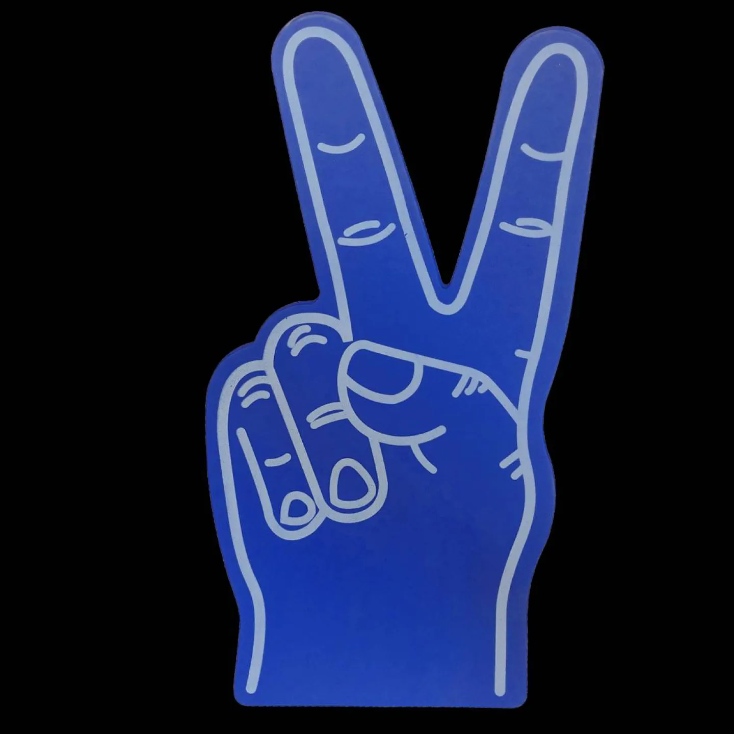 Grote foam hand blauw kopen.