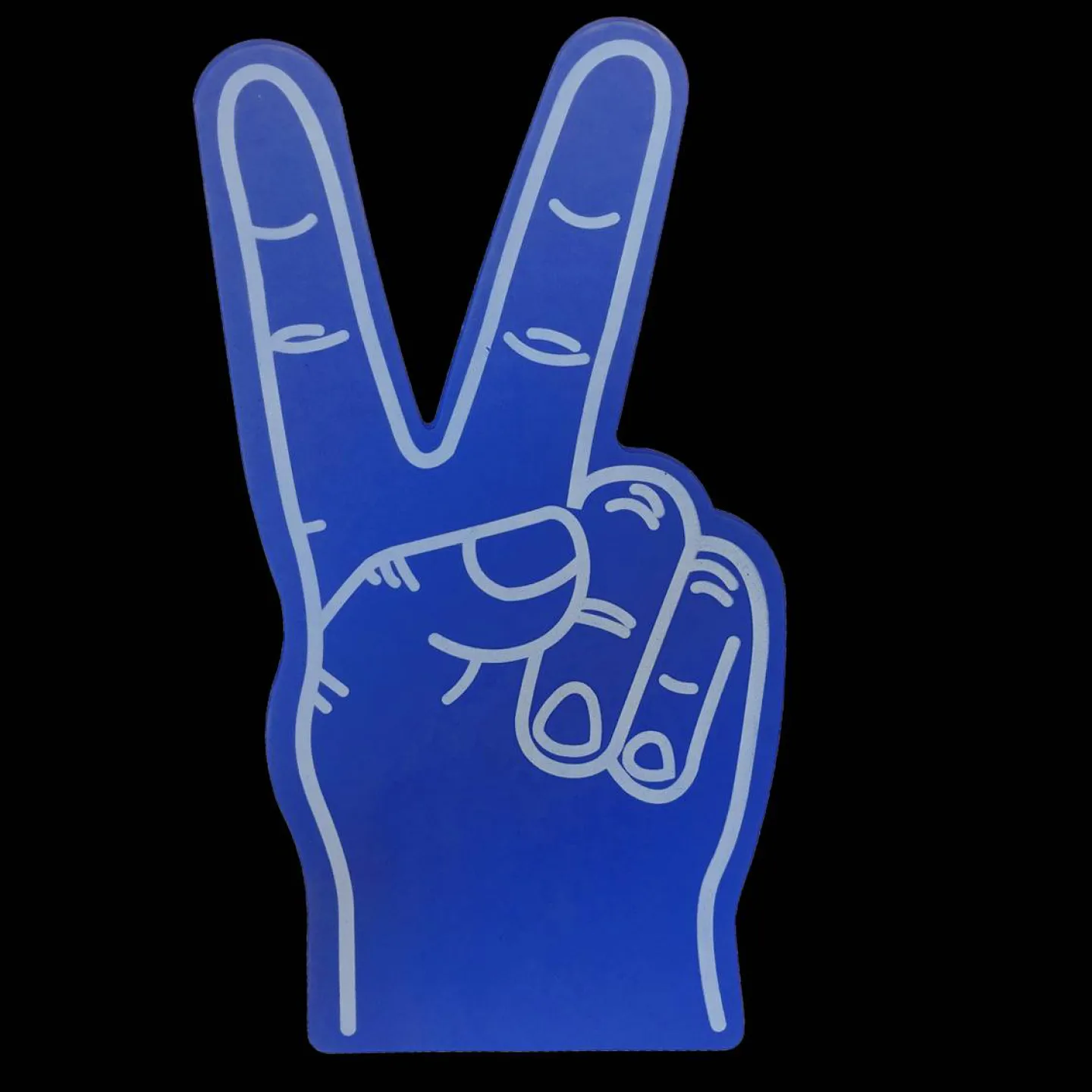 Goedkope grote foam hand blauw.