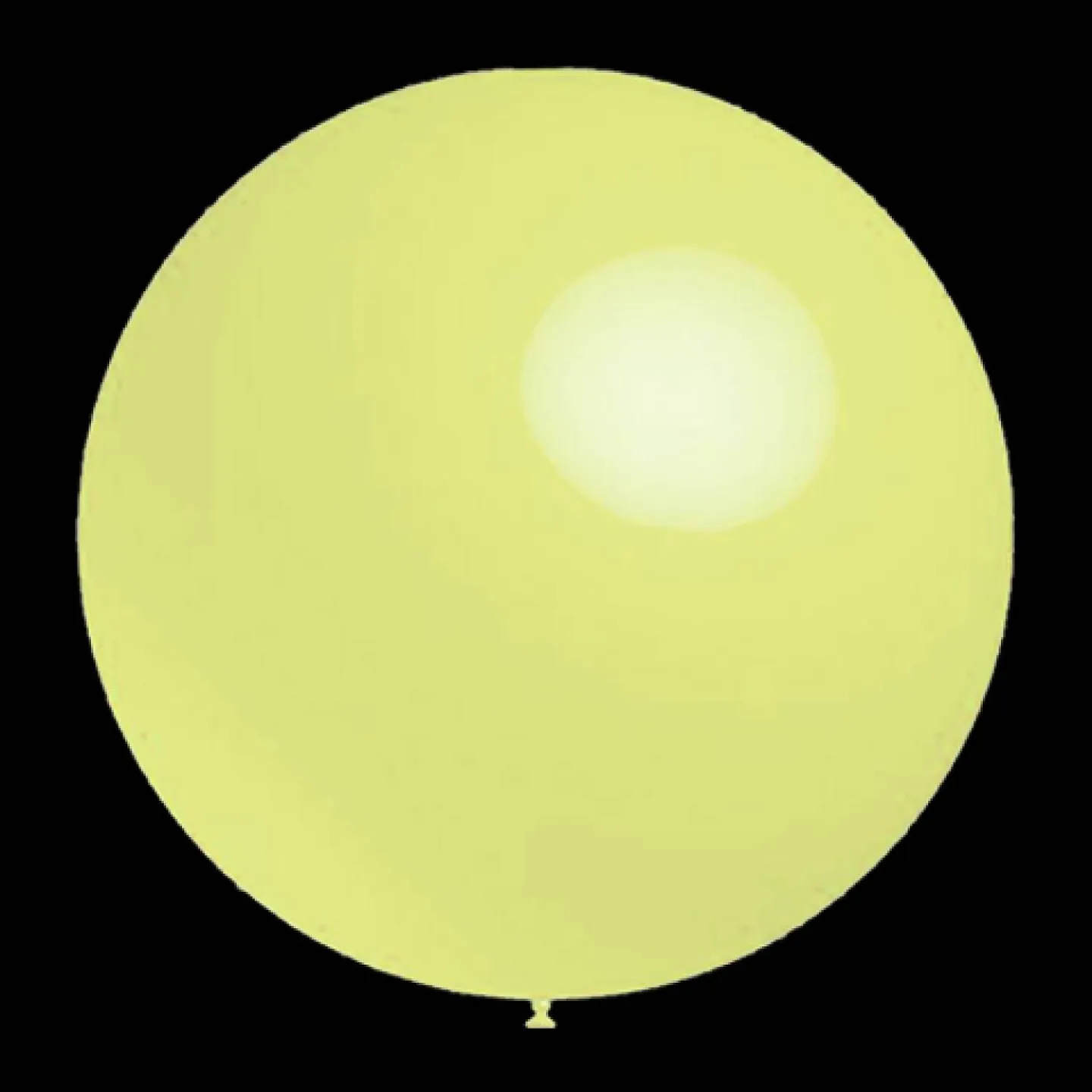 Gele ballonnen Pastel rond 30cm.