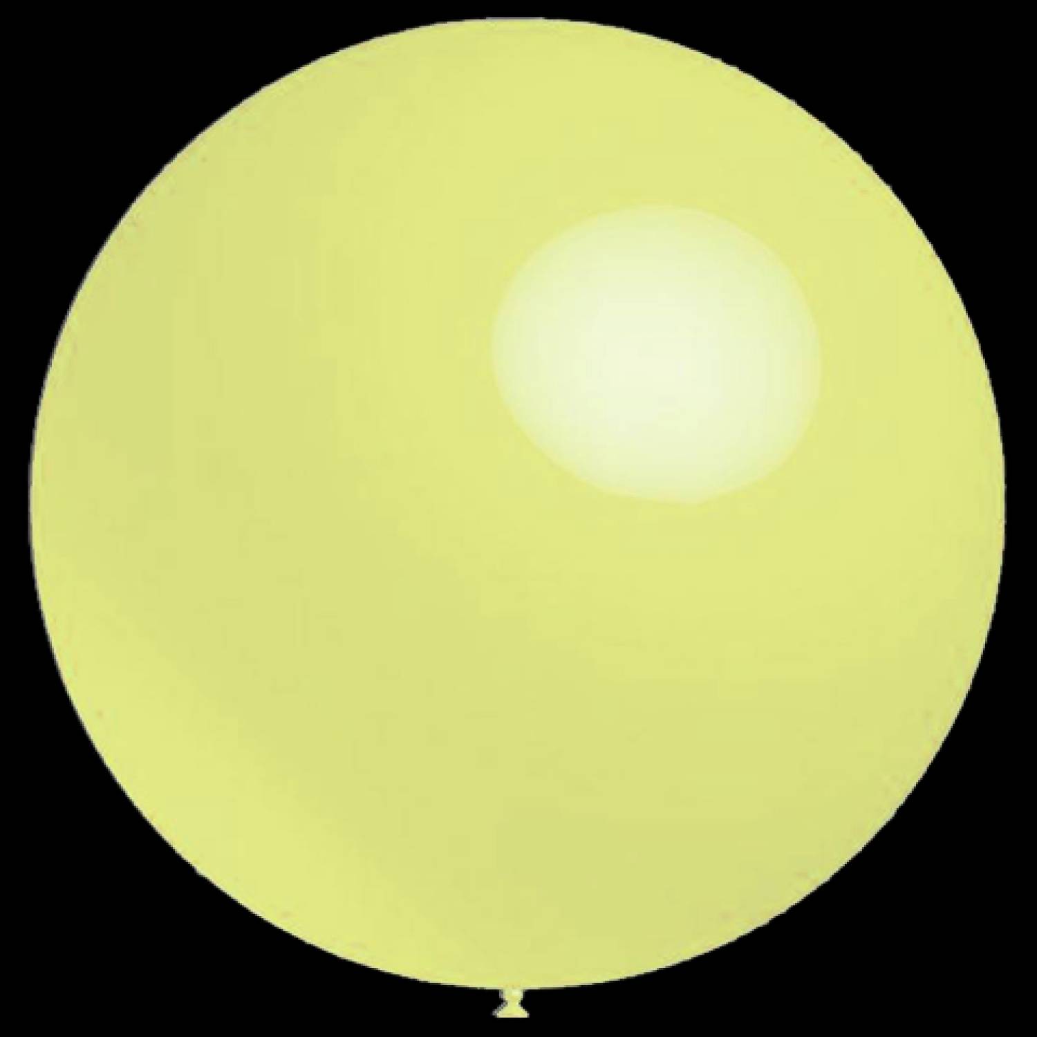 Gele ballonnen pastel 91cm