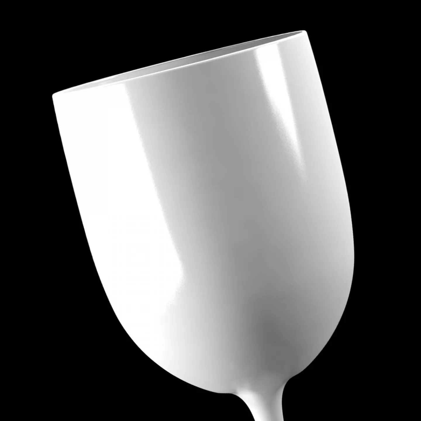 Kunststof wijnglazen wit 48cl.