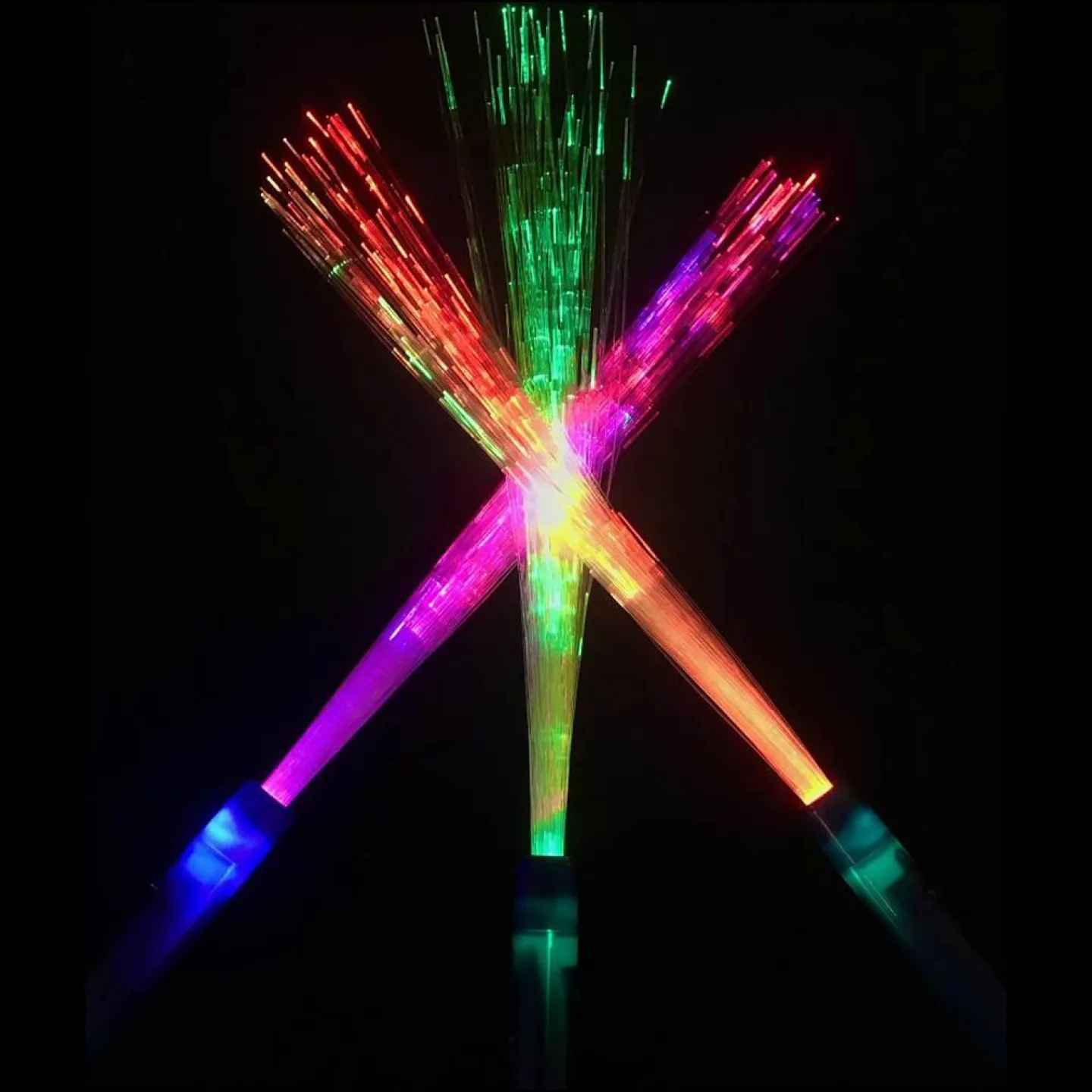 Lichtgevende fiber sticks, scherpe prijs.