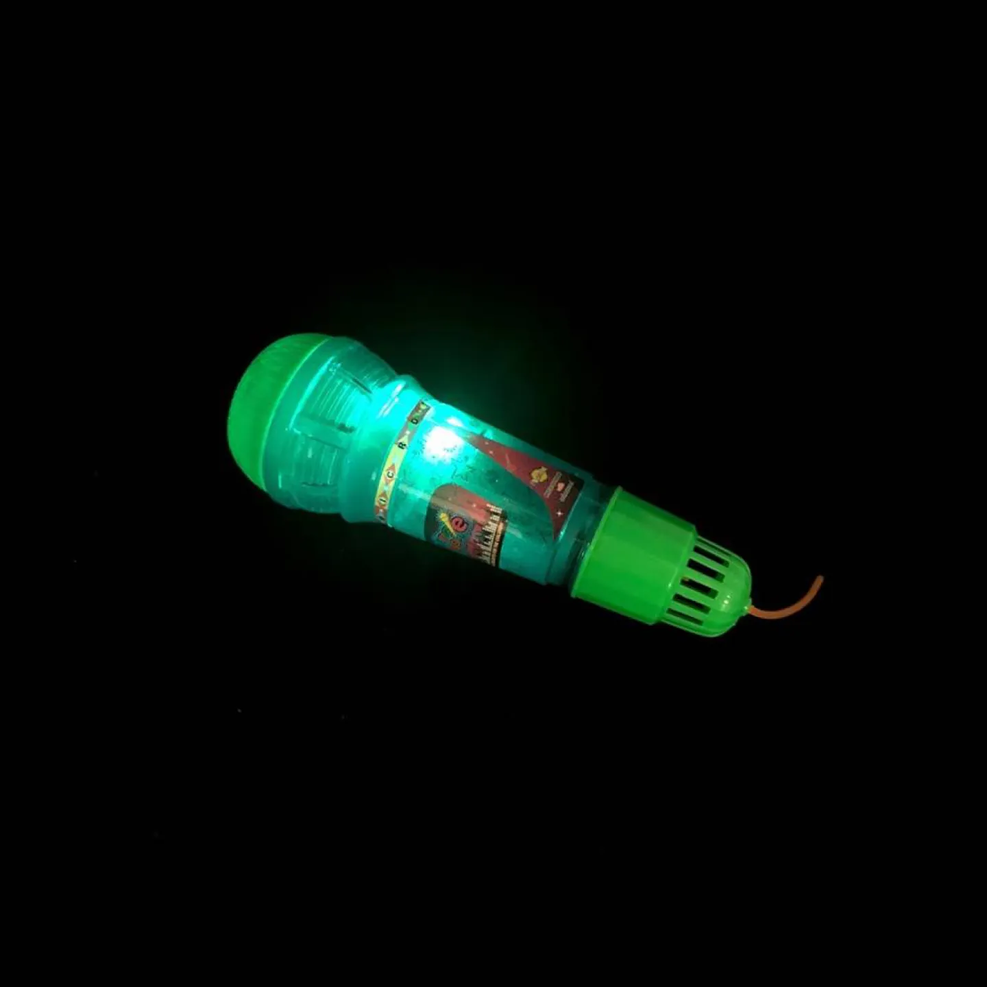 Microfoon die licht geeft.