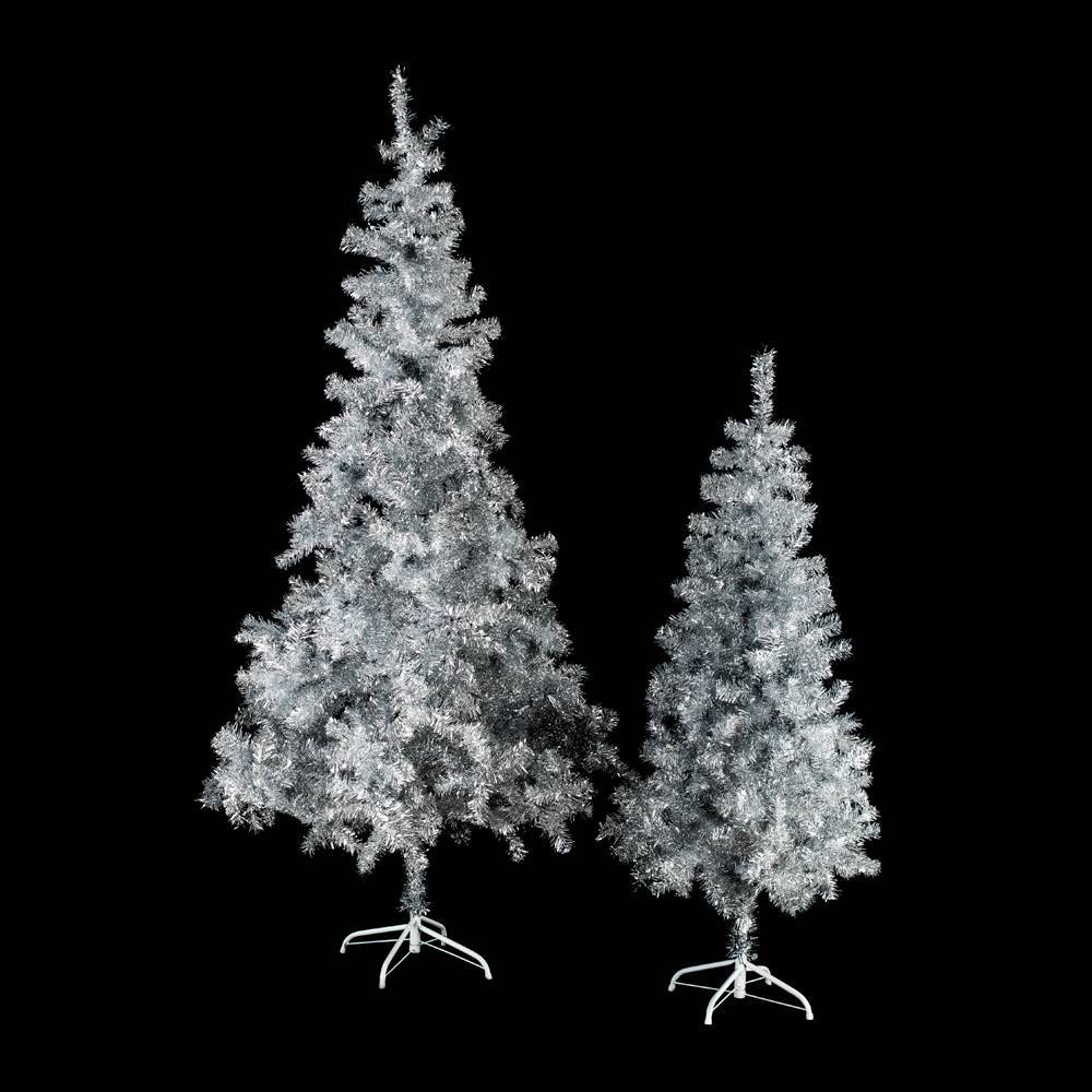 Glimmende zilveren kerstboom kopen