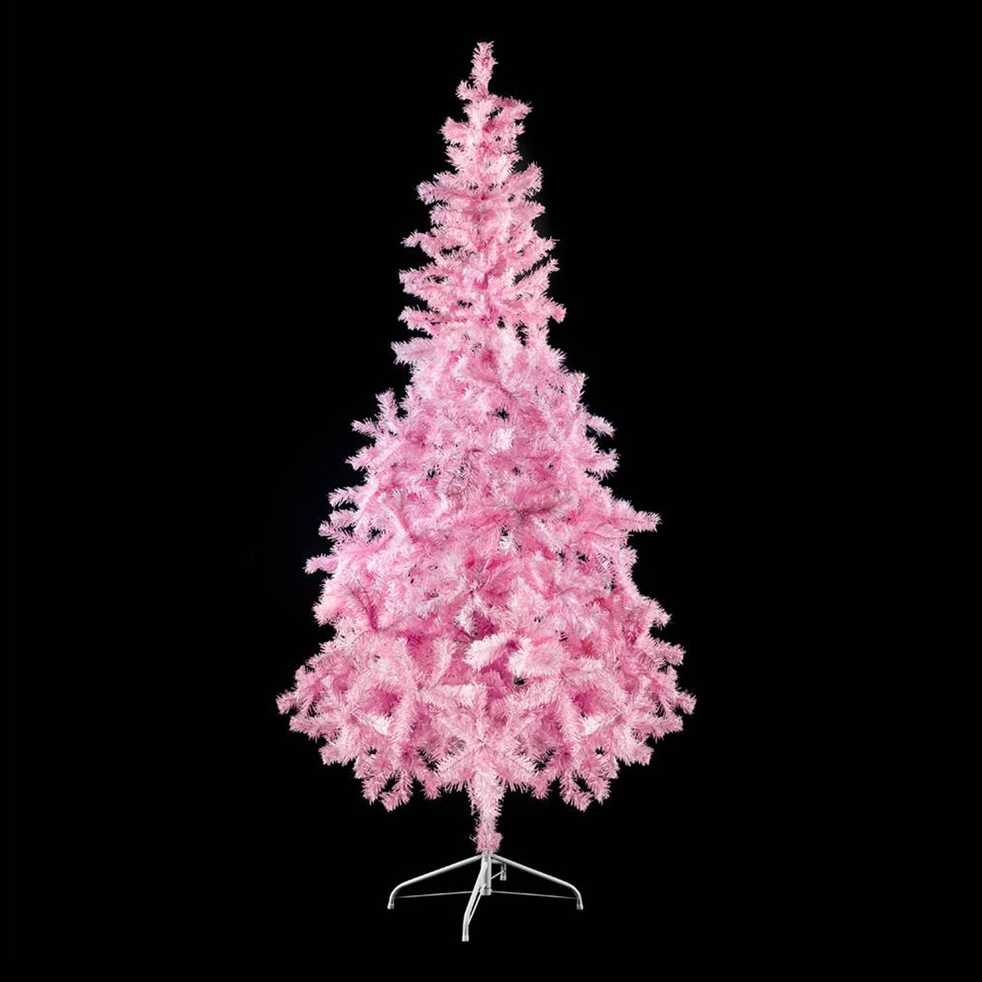 Goedkope roze kerstboom 210cm kopen