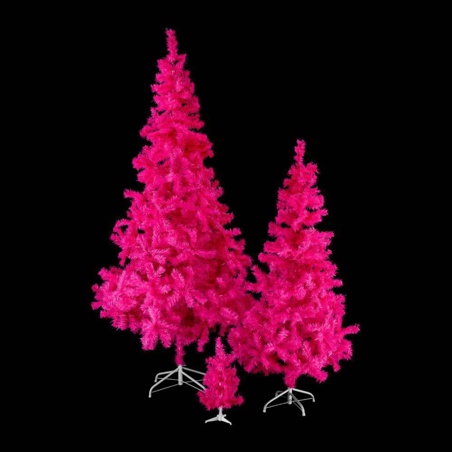Mooie kleine roze kerstboom.