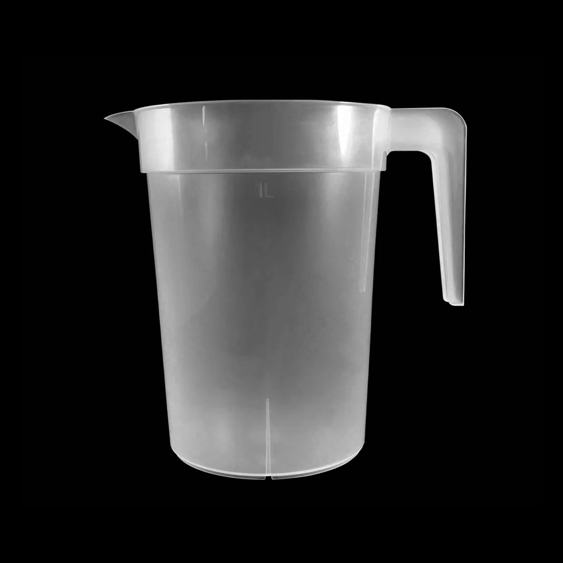 Kunststof pitchers 1l economy transparant