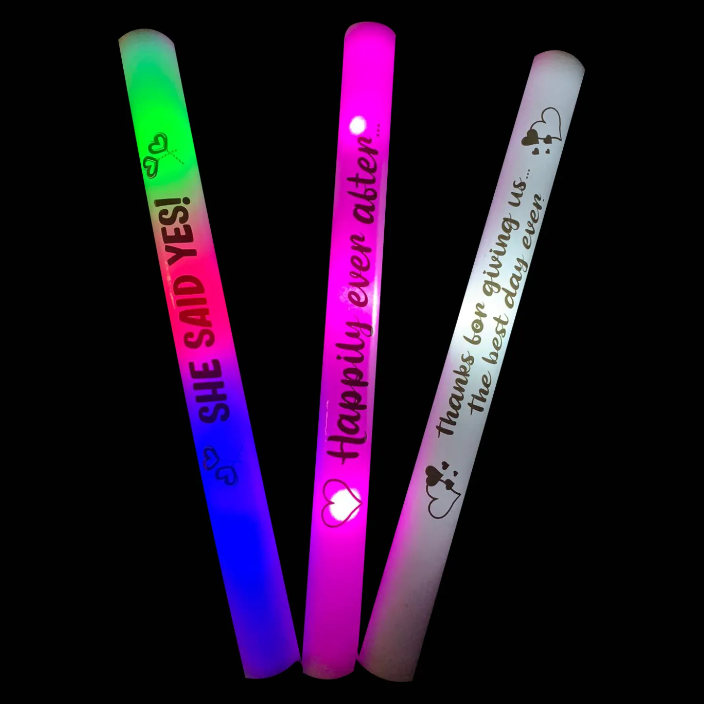 roze/paarse bruiloft foam stick goedkoop.