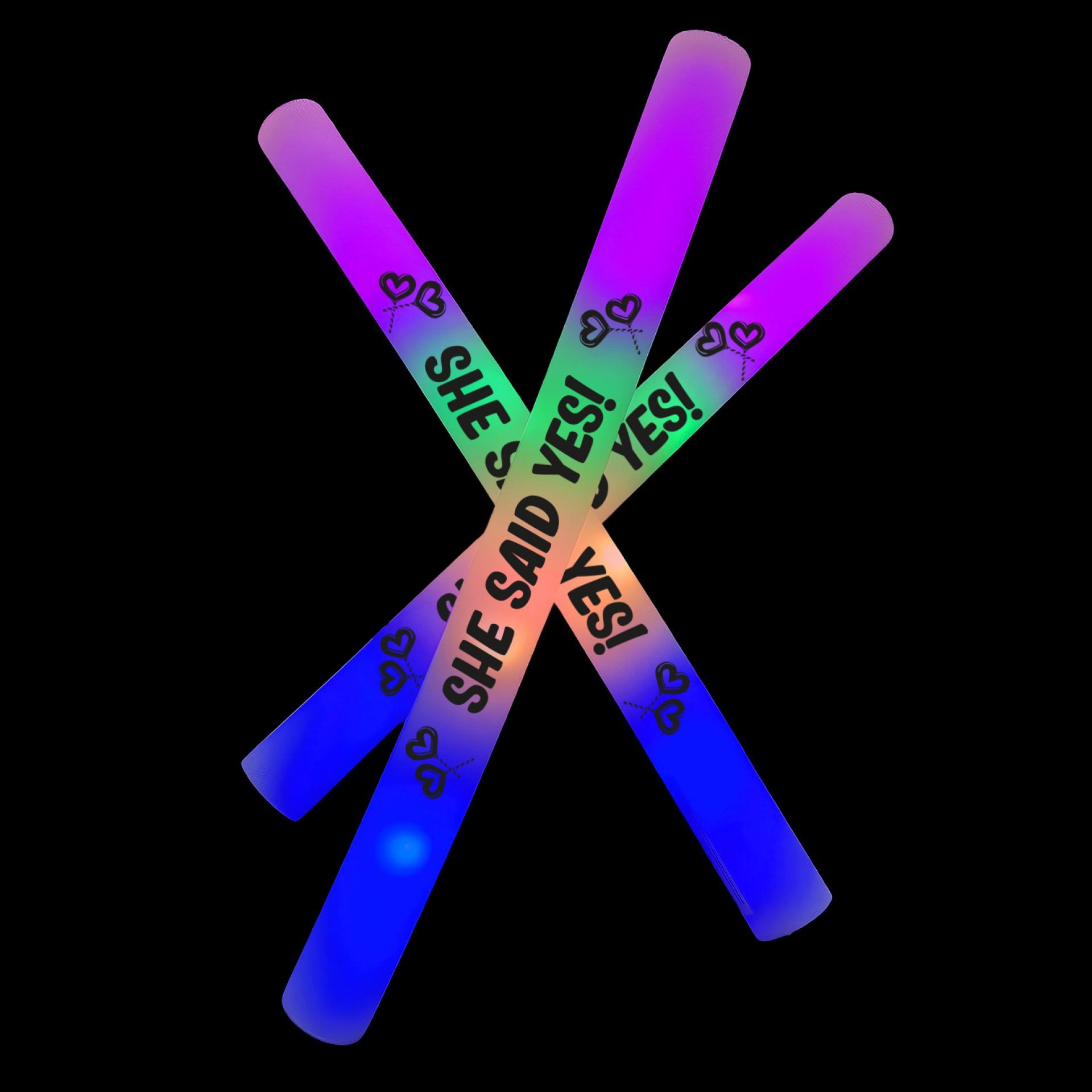 Multicolor bruiloft foam sticks kopen