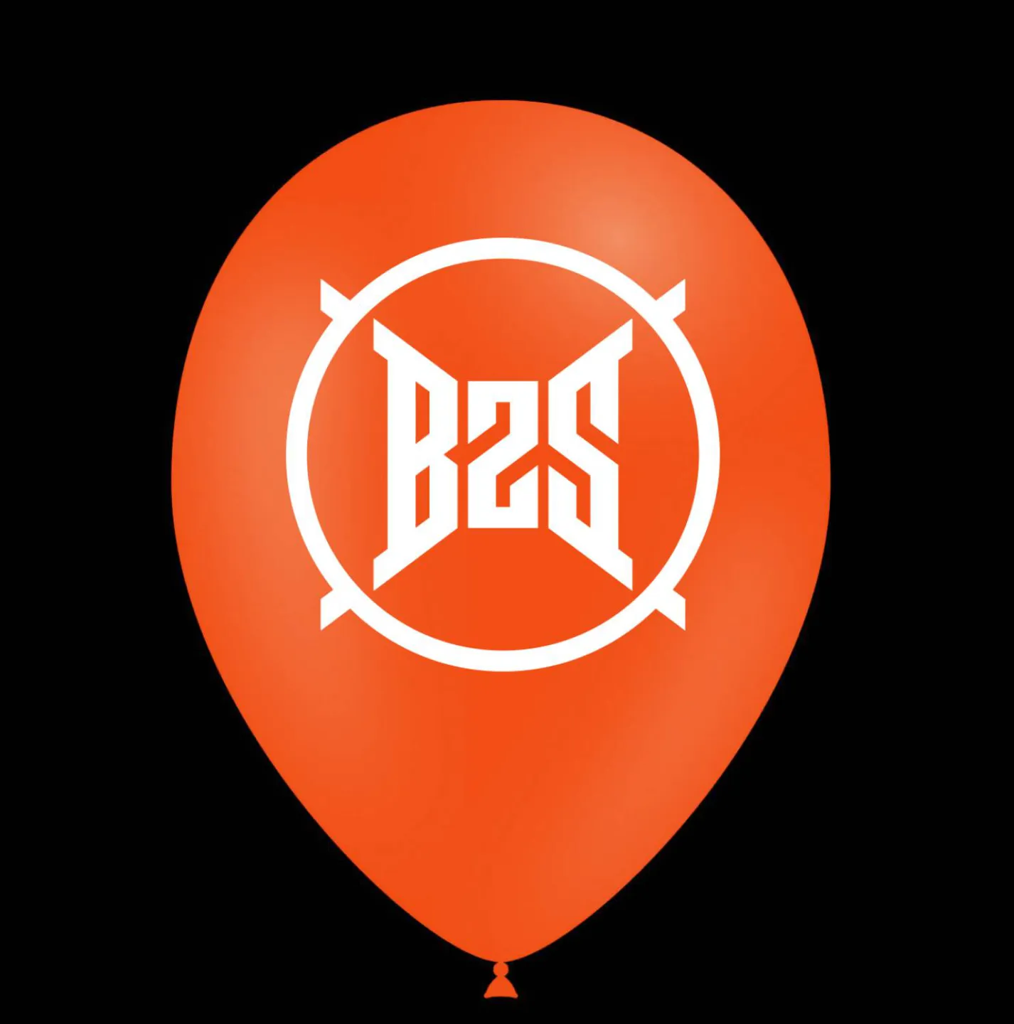 Oranje ballonnen bedrukken.