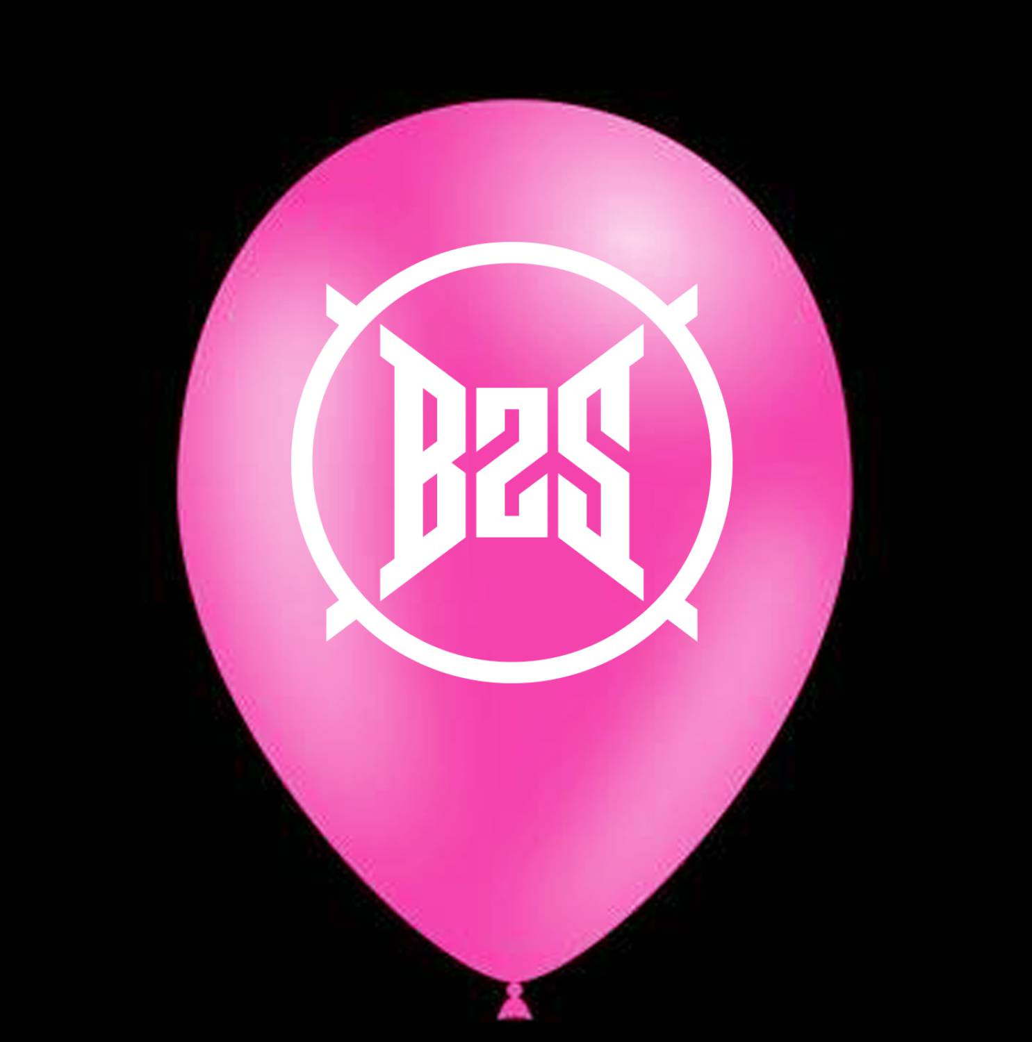 ballon roze bedrukt