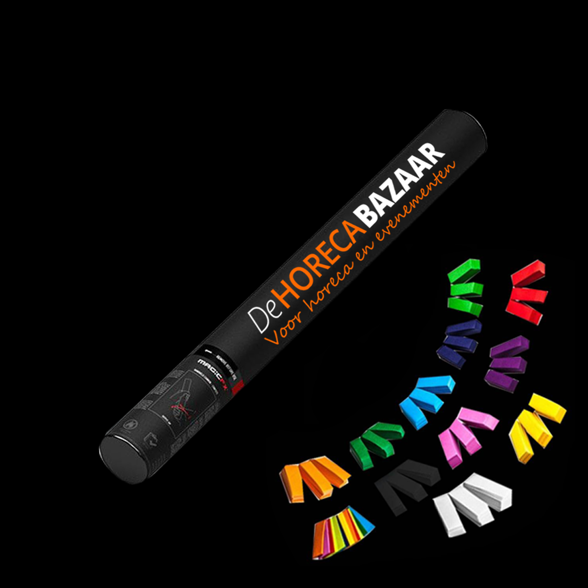 bedrukte shooters 50 cm confetti