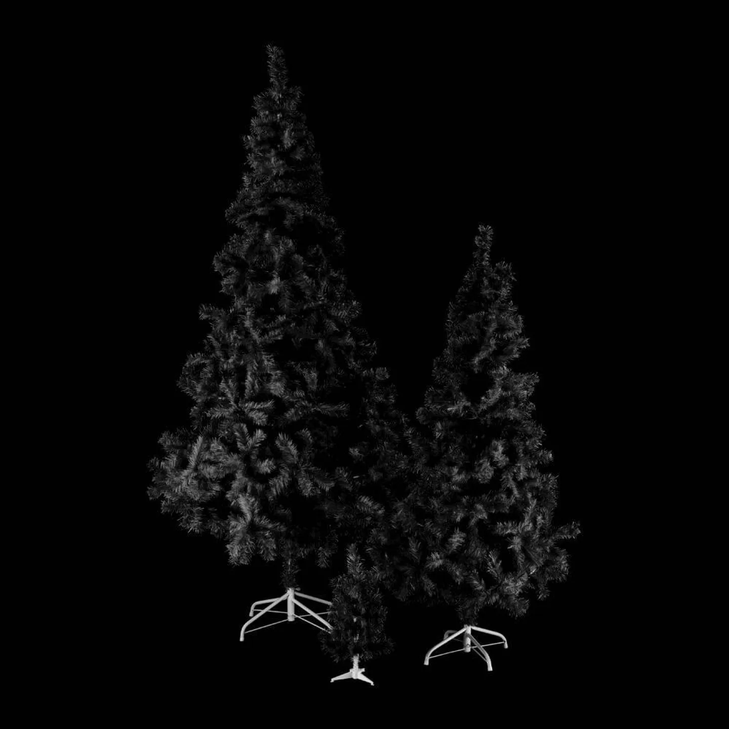 Zwarte kerstbomen 180cm goedkoop kopen.