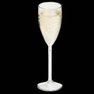 kunststof champagneglazen 15cl transparant